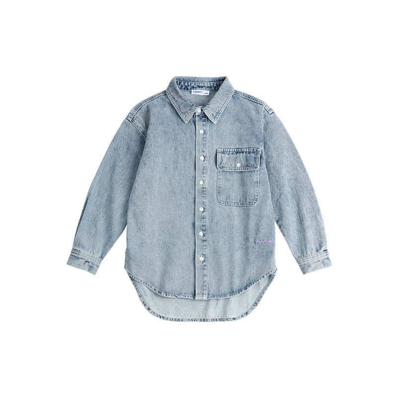 120gsm Spring Autumn Boys Polo Shirt 90cm To 140cm Toddler Long Sleeve Tops