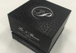 Matte Black Cardboard Gift Box With Lids Perfume Cosmetic Facial Cream Bottle