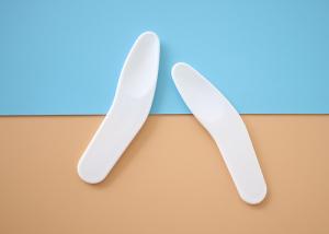 Quality 62.9mm Plastic Makeup Tool Cream Cosmetic Spatula Scoop White Color wholesale