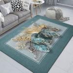 Geometric Printed Living Room Floor Carpets Rectangle Crystal Velvet Rug