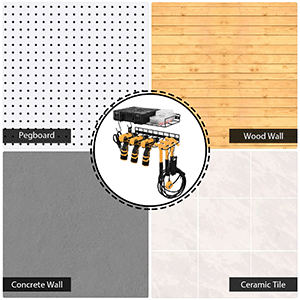 Europe Style Wall Mounted Organizers Shelf for Cordless Drill Tools Organizers Holder