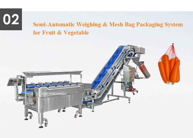 Semi Auto Potato Onion Vegetables Packing Machine Net Mesh Bag Packaging Machine
