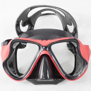 Quality Tempered Glass Lens Diving Snorkel Mask Leak Proof For Easy Breath wholesale