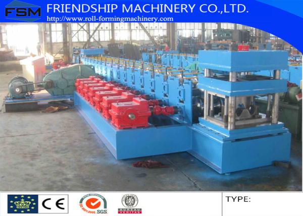 Gearbox Driven Guardrail Roll Forming Machine 17 Stations And Two Waves Roll