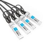 Intel X4DACBL5 Compatible 5m (16ft) 40G QSFP+ to Four 10G SFP+ Copper Direct