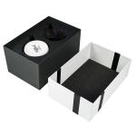 White Rigid Cardboard Gift Packaging Box Coffee Mug Gift Box With Foam Insert