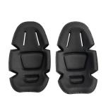 Applicable People Adult Black Flexible Frog Knee and Elbow Pads for Outdoor