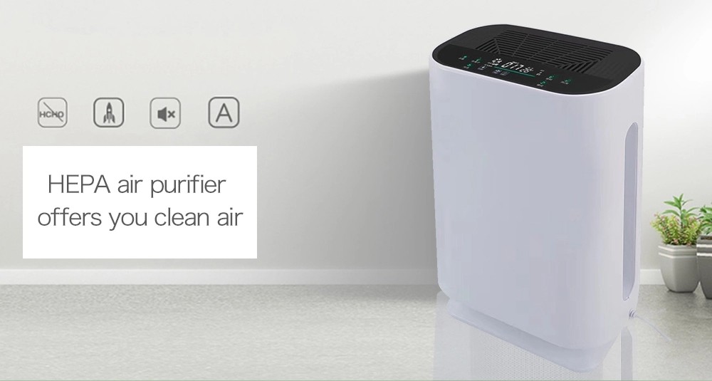 Electronic 350*250*550mm H10 Hepa air purifier for cooking smoke