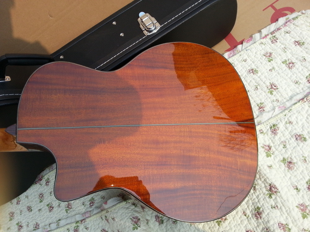 Custom KOA body acoustic guitar KOA electric acoustic guitar Free Shipping Sunset finish KOA acoustic