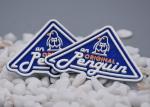 Hot Melt Adhesive Printed Silicone Clothing Labels Customized Twill Back