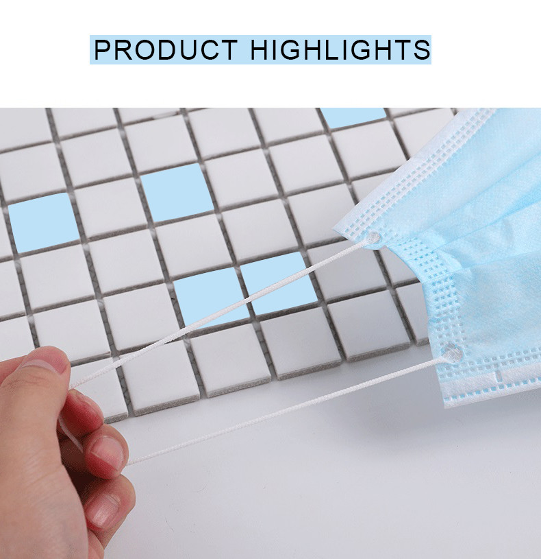 Personal Care Sterile Disposable Face Mask , Non Woven Disposable Mask