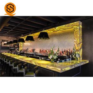 Quality Artificial Stone Solid Surface Bar Counter Led Nightclub Bar Counter wholesale