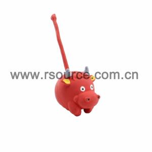 Quality Latex Squeaky Toy Red Cow wholesale