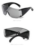 Transparent Lens Oversized Sunglasses UV400 38g Windproof Goggles