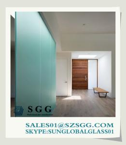 Quality Frosted Glass Interior Doors (clear, bronze,grey,green,blue) wholesale