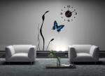 Butterfly Vinyl Wall Sticker Clock 10A069