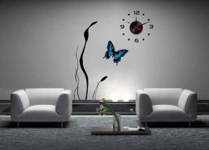 Quality Butterfly Vinyl Wall Sticker Clock 10A069 wholesale