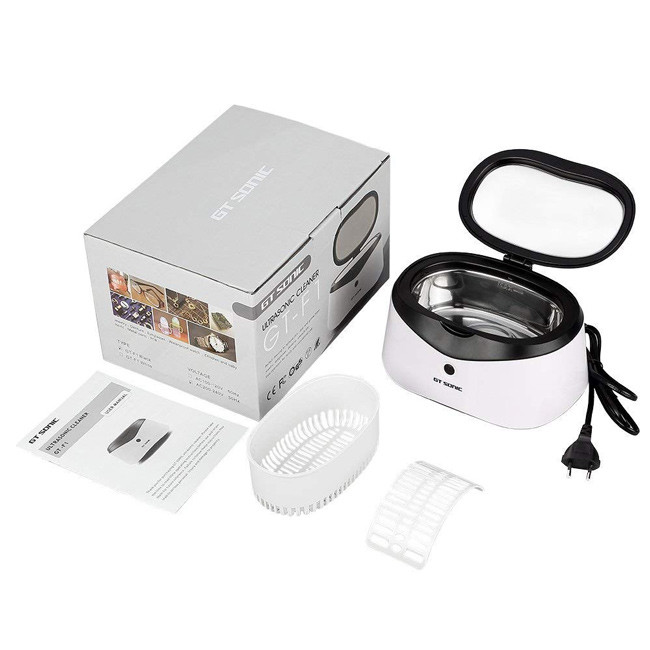 35W 40kHz Ultrasonic Watch Cleaner 600ml Capacity ABS Housing With SS Tank