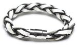 Leather Bracelet, Stainless Steel Clasp