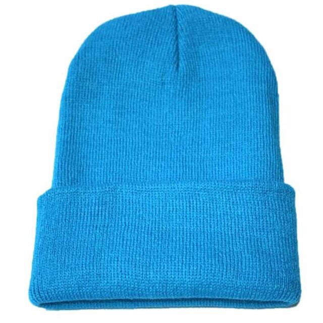 Hip Hop Style Knit Beanie Hats Oversized For Skiing Winter