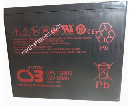 CSB GPL12800 12V 80AH Rechargeable VRLA Battery New Original Energy Store Battery
