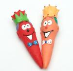 Funny Carrot Christmas Gift top vinyl toy with squeaky for dog and car