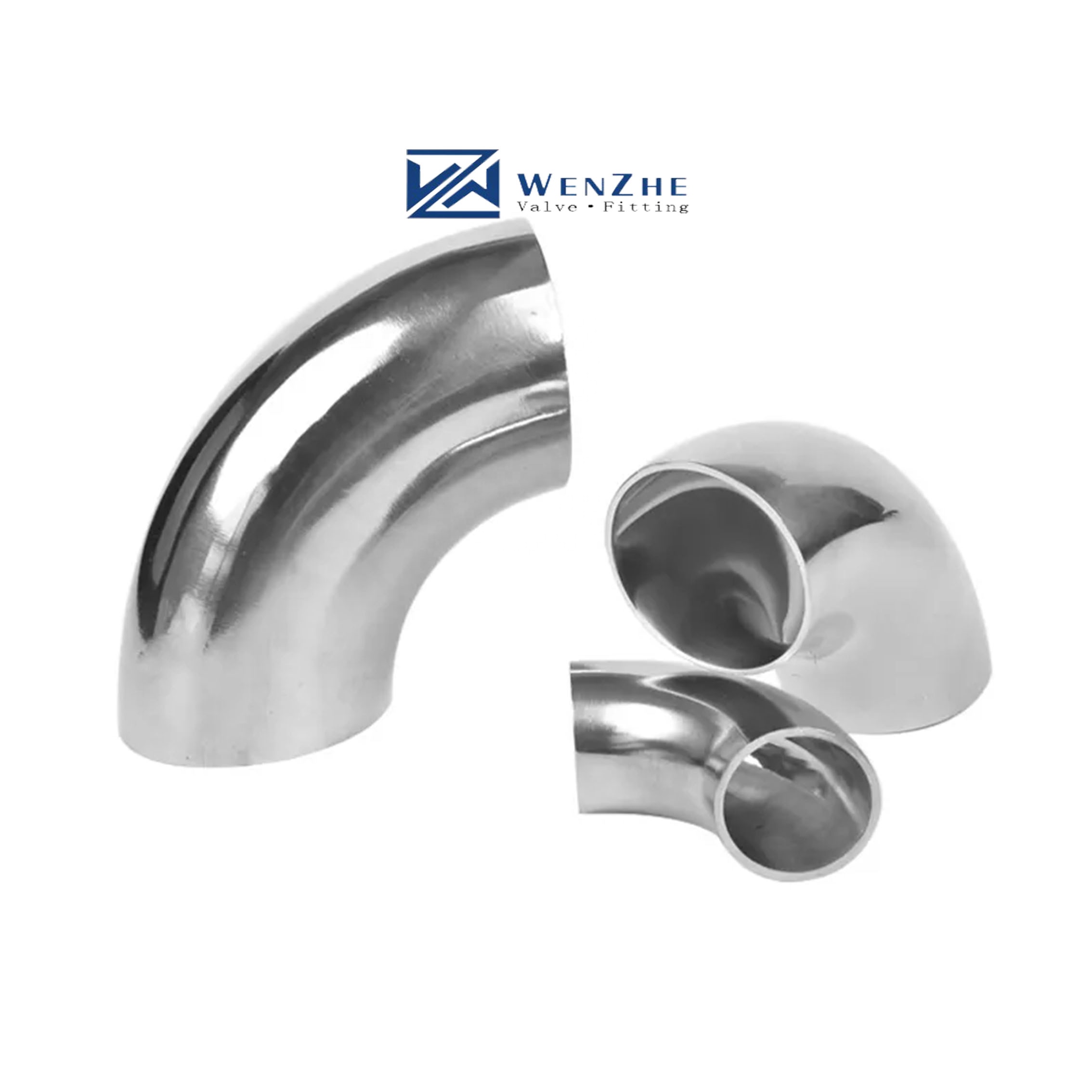 Sanitary Stainless Steel 304 316 Connector Equal Elbow Bend Pipe Fittings DIN 3A Forged