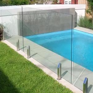 Quality Rust-Resistant Powder-Coated Aluminum Glass Fence With Tempered Panels wholesale