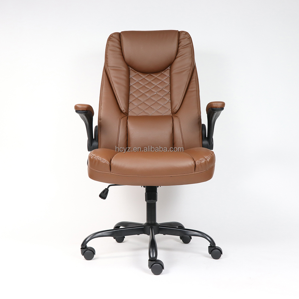 Comfortable PU Leather Swivel Executive Chair for Office Furniture Manufacture Manager