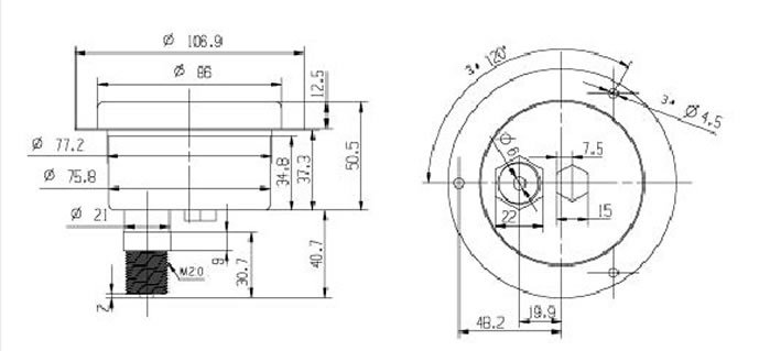 Refrigeration Digital Vacuum Gauge High Precision Anti Corrosion