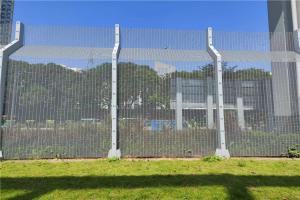 Quality V Types 358 Anti Climb Fence Perimeter Clear View Fence With Barbed Wire On Top wholesale