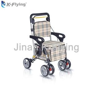 Quality Home Care Aluminum Adjustable Folding Handle Medical Walker Rollator Light wholesale
