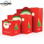 Embossing Flat Pack Xmas Eco Friendly Gift Box Packaging Ultraportable