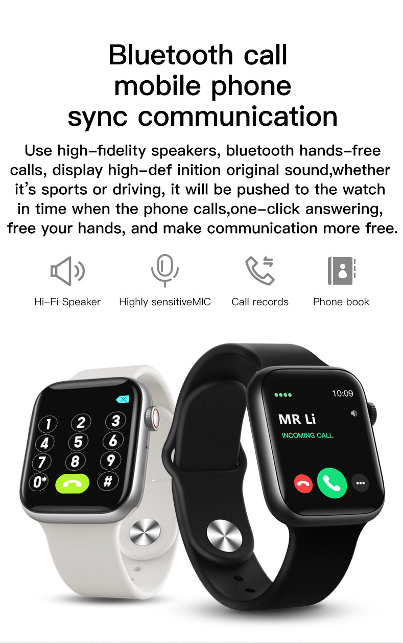 HL500 PLUS Changeable Watch Strap Bands Smart Bracelet Health Fitness Smartwatch