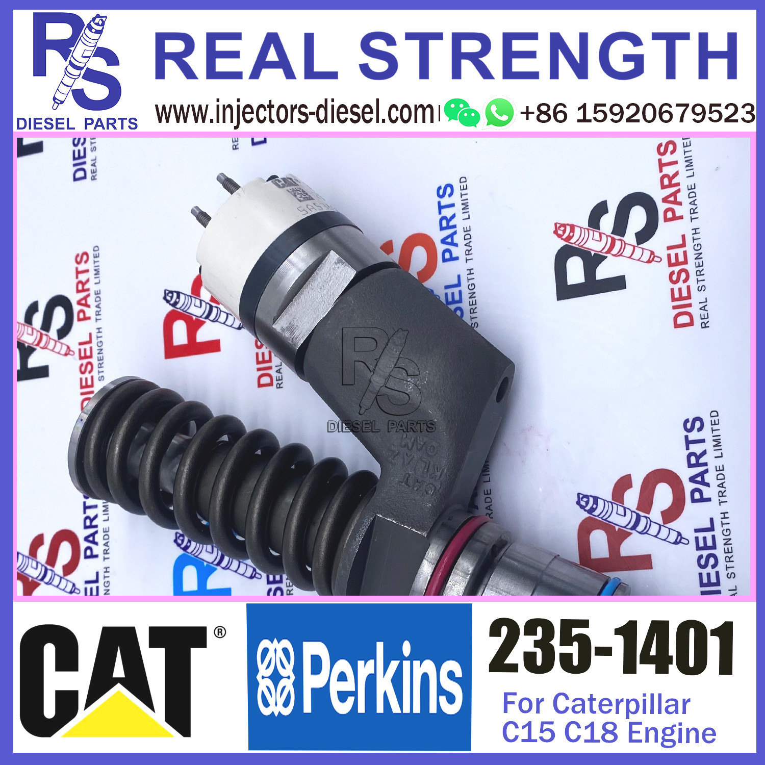 Diesel Engine Fuel Injector 239-4908 235-0617 235-1400 235-1401 249-0705 for Caterpillar C15 C18 engine