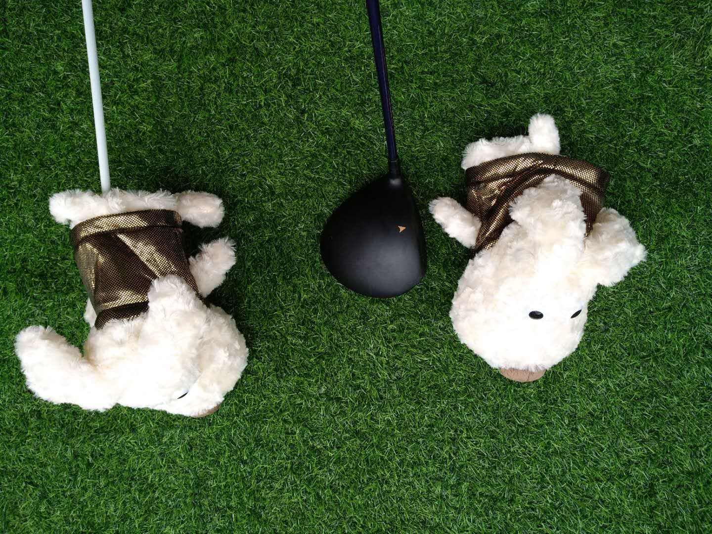 golf head cover , dog head cover , animal head cover , plush head cover , driver head cover