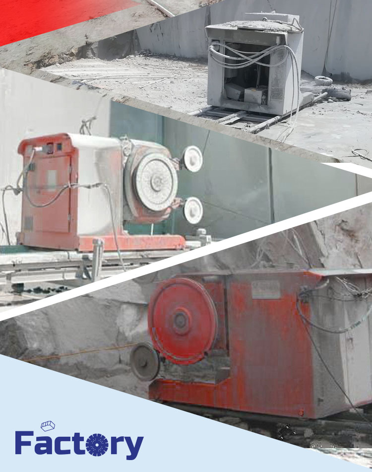 Small Diamond Saw Rope Machine Stone Wire Cutting Rock Cutting Wire Saw Machine Red