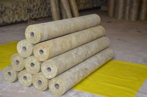 Quality Thermal stonewool Pipe Insulation Light Weight Thickness 25mm - 100mm wholesale