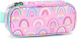 mibasies Kids Pencil Case for Girls and Boys Soft Rainbow Pen Box Pouch (Rainbow