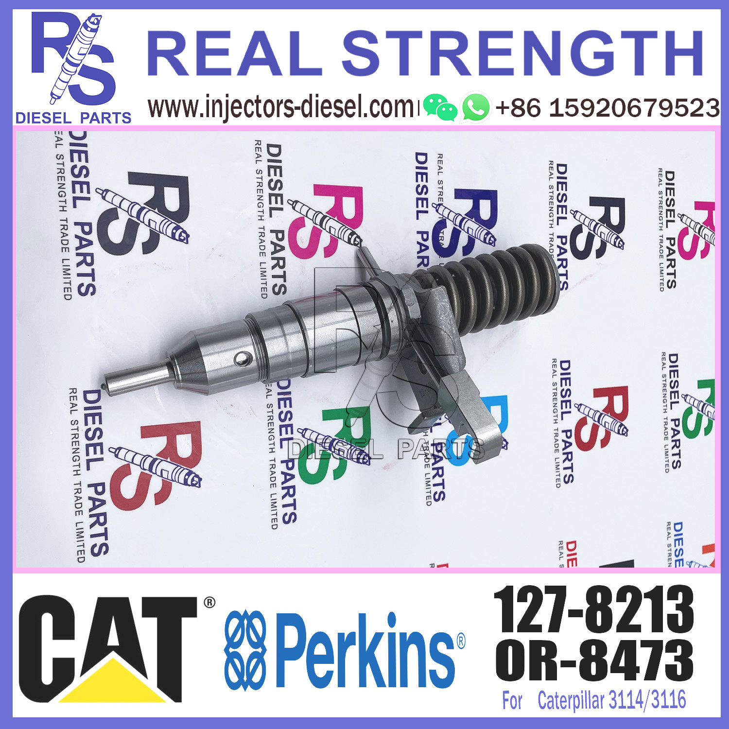 E3116 Caterpillar Fuel Injector 127-8213 127-8216 127-8218 Diesel Injector Assembly