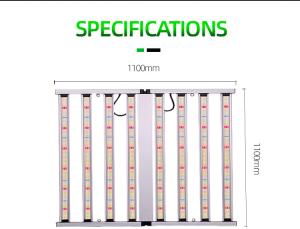 Quality Foldable Aluminum 1000W LED Full Spectrum Grow Light 2496 LEDs Dimmable wholesale
