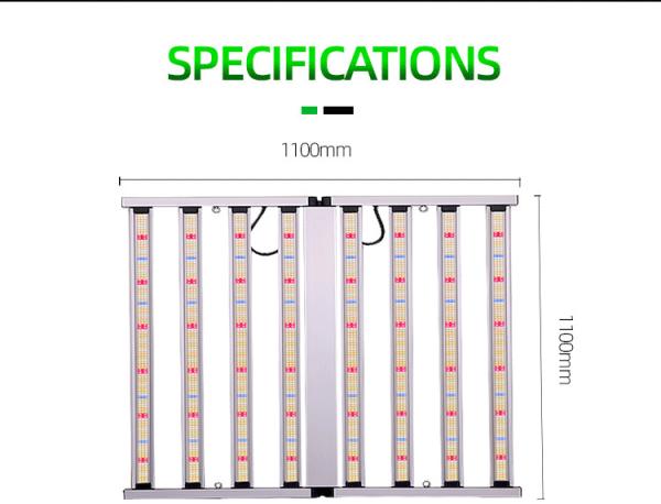 Veg LED Grow Light One Channel Dimmable 1000 Watt LED Grow Light Full Spectrum