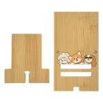Heat Transfer Printed Bamboo Sublimation Phone Stand Blanks With Charging Port