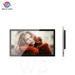 Aluminum Frame 1080P 350Nits Shopping Mall Digital Signage , Wallboard Digital