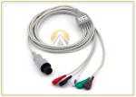 Generic AAMI One Piece ECG Electrode Cable Snap 6 Pin AHA Standard 5 Leadwires