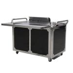GREENARK TO29 Stainless Steel Mobile Teppanyaki Grill Table - Gas