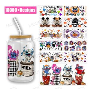 Quality Custom 16Oz 20Oz 24Oz 25Oz Halloween Christmas UV DTF Cup Wrap Transfers For Glass Can Cups Wraps wholesale