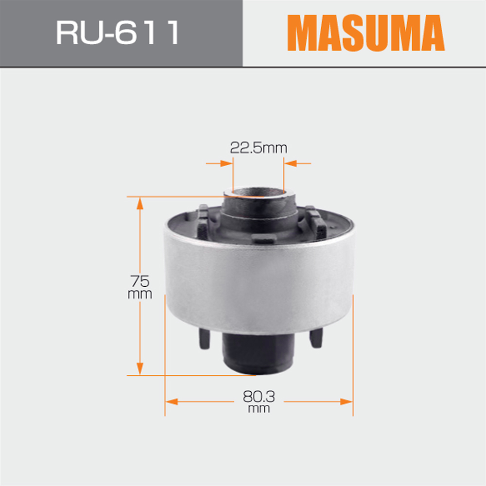 RU-611 MASUMA Car Lowed Arm Mounting Bush VQ37VHR HV36 48660-30260 48660-30260 48670-30260 for Toyota Crown