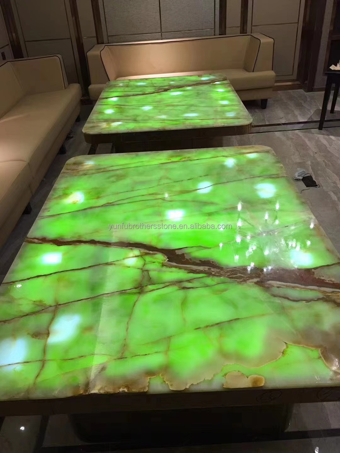Natural Green Jade Onyx Marble Slabs for Modern Graphic Design and Table Background