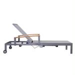 Iron Outdoor Furniture Patio Beach Sunbed Lounge Sea Sun Lounger Modern Style